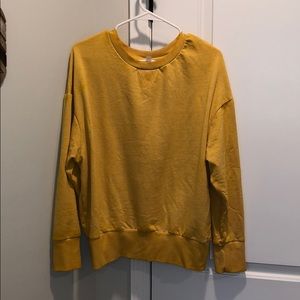 Yellow Crew Neck Sweatshirt